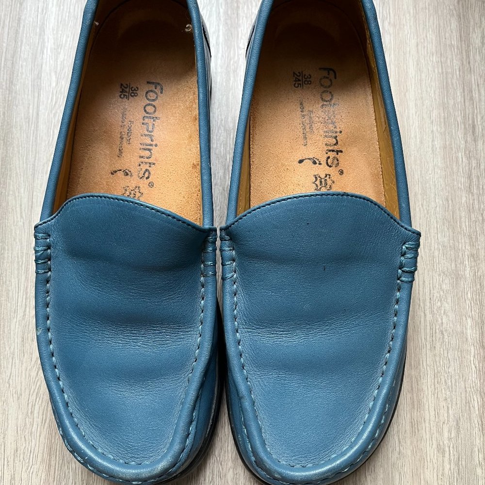 BIRKENSTOCK FOOTPRINTS LIGHT BLUE LOAFER SIZE 38
